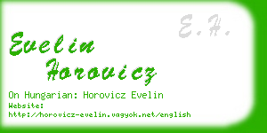 evelin horovicz business card